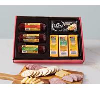 Wisconsin Cheese Company - Deluxe Cheese & Sausage Gift Box - 100% Wisconsin Cheese, Cracker & Summer Sausage Gift Box | Perfect for Parties, Charcuterie Boards, and Holiday Gifts