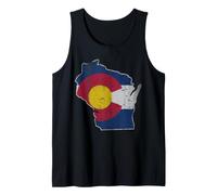 Wisconsin Colorado Flag Transplant Tank Top