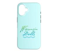Wisconsin Dells Typographic River Design Case for iPhone 16