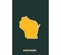 WISCONSIN GREEN AND GOLD - Premium Lined Journal | 6" x 9" | Soft Cover | 120+ Pages - Bold State Colours, Perfect for Game Day & Everyday Notes: A ... Football Season, or Thoughtful Gifts