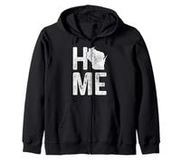 Wisconsin Home Vintage State Map Pride Gift Zip Hoodie