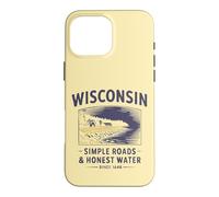 Wisconsin Simple Roads & Honest Water Since 1848 Vintage Case for iPhone 16 Pro Max