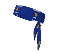 Wisconsin State Flag Adjustable Sports Headband Non Slip Durable Stylish and Stable Suitable for Tennis Football and Running