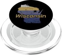 Wisconsin State Outline Map USA PopSockets PopGrip for MagSafe