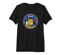 Wisconsin State Seal Flag Premium T-Shirt