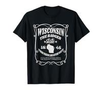 Wisconsin The Badger State 1848 Wisconsin State T-Shirt