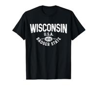 Wisconsin The Badger State EST 1818 Gift Value Graphic T-Shirt