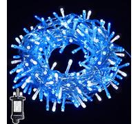 WISD Christmas Lights - 400 LED 23M Dimmable Xmas Tree Lights with 12 Modes, Timer and Memory - Indoor Outdoor Fairy String Lights Mains Powered for Garden Bedroom Party Decor (Blue + White)