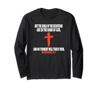 Wisdom 3:1 Bible Verses Scripture Long Sleeve T-Shirt