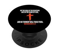 Wisdom 3:1 Bible Verses Scripture PopSockets Adhesive PopGrip