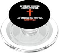 Wisdom 3:1 Bible Verses Scripture PopSockets PopGrip for MagSafe
