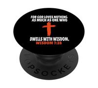 Wisdom 7:28 Bible Verses Scripture PopSockets Adhesive PopGrip
