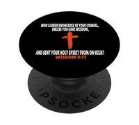 Wisdom 9:17 Bible Verses Scripture PopSockets Adhesive PopGrip
