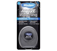 Wisdom Active Whitening Charcoal Floss 50m