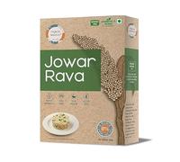 WISDOM-Back to Roots Jowar Rava (Millet Rava) 400 grams| Gluten Free |Healthy Breakfast | Rich In Protein & Fiber| | Natural Farming & Stone Grounded|Diet Food