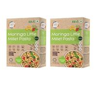 Wisdom-Back to Roots Moringa Little Millet Macaroni Pasta|Pack Of 2-180 Gram Each|No Maida,Not Fried,No Msg,No Preservatives|