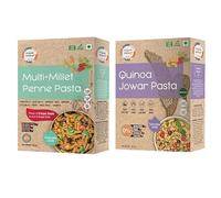 WISDOM-Back to Roots Multi Millet & Quinoa Jowar Pasta|180g each(tastemaker inside)| Free from junk, maida, msg, refined oil, trans fat| Rich in Protein and Fiber
