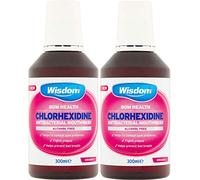 Wisdom Chlorhexidine Mouthwash - Original - Alcohol Free (2 x 300ml Bottles)