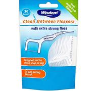Wisdom Clean Between 30 Flossers, Pack of 5