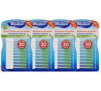 Wisdom Clean Between Interdental Toothbrush, Medium, Pack of 4, 120-Count