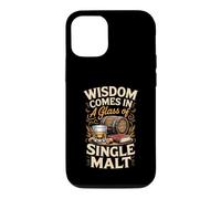 Wisdom Comes in a Glass of Single Malt Whiskey Bourbon Case for iPhone 12/12 Pro