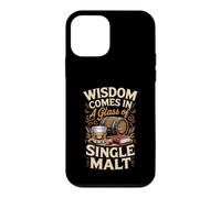 Wisdom Comes in a Glass of Single Malt Whiskey Bourbon Case for iPhone 12 mini