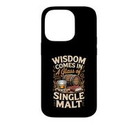Wisdom Comes in a Glass of Single Malt Whiskey Bourbon Case for iPhone 14 Pro