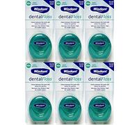 Wisdom Dental Floss Mint Waxed 100m x 6 Packs by Wisdom