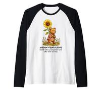 Wisdom from A Bear Nature Camping Hiking Animal Lover Saying Raglan Baseball Tee