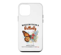 Wisdom From A Butterfly Nature Lover Inspirational Animal Case for iPhone 12 mini