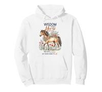 Wisdom From A Horse Equestrian Equine Riding Lover Sayings Pullover Hoodie