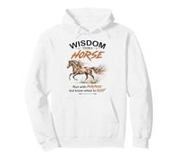 Wisdom From A Horse Equestrian Equine Riding Lover Sayings Pullover Hoodie