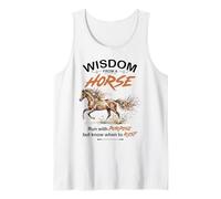 Wisdom from A Horse Equestrian Equine Riding Lover Sayings Tank Top