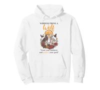 Wisdom From A Wolf Wild Spirit Animal Forest Nature Lovers Pullover Hoodie