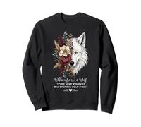 Wisdom From A Wolf Wild Spirit Animal Forest Nature Lovers Sweatshirt