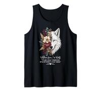 Wisdom from A Wolf Wild Spirit Animal Forest Nature Lovers Tank Top
