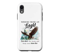 Wisdom From An Eagle Sky Freedom Bird Lover Inspirational Case for iPhone XR