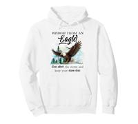 Wisdom From An Eagle Sky Freedom Bird Lover Inspirational Pullover Hoodie