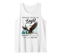 Wisdom from an Eagle Sky Freedom Bird Lover Inspirational Tank Top
