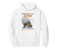 Wisdom From An Elephant Animal Lover Safari Jungle Sayings Pullover Hoodie