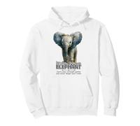 Wisdom From An Elephant Animal Lover Safari Jungle Sayings Pullover Hoodie