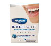 Wisdom Intense White Enamel Boost Teeth Whitening Strips 6 Shades Whiter