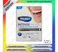 Wisdom Intense White Teeth Whitening Strips 7x Improved Formula - Brand New