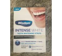 Wisdom Intense White Enamel Boost Teeth Whitening Strips 6 Shades Whiter