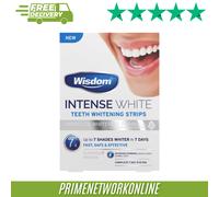 Wisdom Intense White Enamel Boost Teeth Whitening Strips 6 Shades Whiter