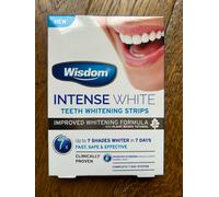 Wisdom Intense White Teeth Whitening Strips 7x Improved Formula - Brand New