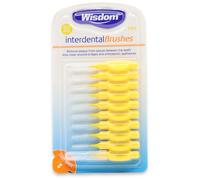 Wisdom 0.70mm Yellow Interdental Brush - Pack of 10 Brushes