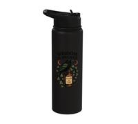 Wisdom is Brewed Raven Elixir Potion Bottle Stainless Steel Insulated Water Bottle