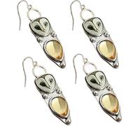 Wisdom lies in every detail-handmade owl earrings, vintage barn owl pendants, Christmas fashion accessories, dedicated to women who love nature.