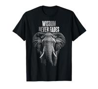 Wisdom Never Fades. Elephant Art, Calm Strength. T-Shirt